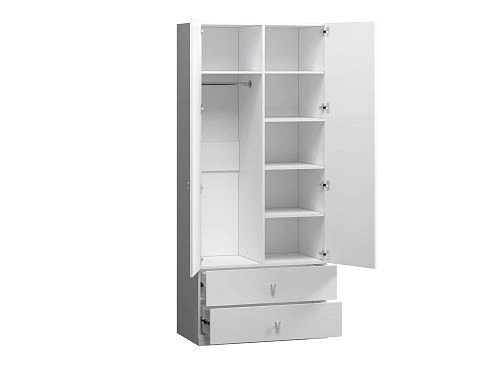 Шкаф распашной Банни-2.2 Белый - фото 9