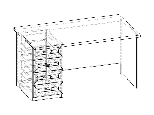 Письменный стол Премьер СП.001.1400-05 - фото 2