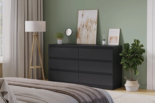 Комод Стефани Мальм-23 Черный - фото 1