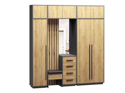 Прихожая Неаполь-4 Графит - фото 3