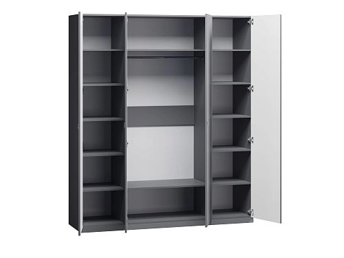 Шкаф распашной Стрекоза-4 Графит - фото 5