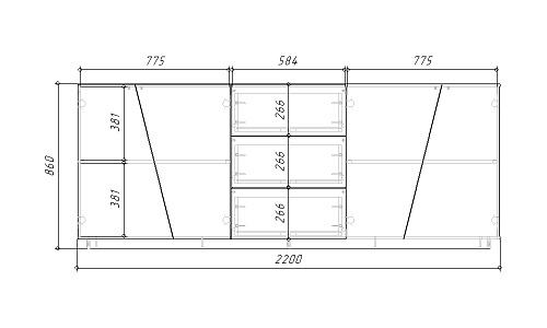 Комод Вега-220 МДФ - фото 3