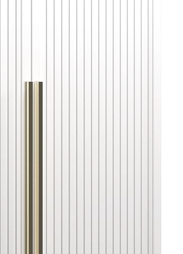 Шкаф распашной Брей-3 Хит с антресолью с зеркалом Белый - фото 3