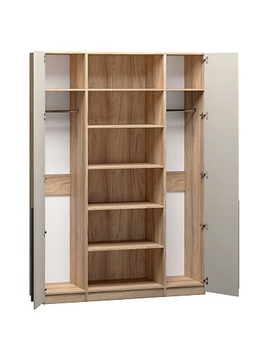 Шкаф распашной Хейсон-7 Кашемир Блэквуд Ячменный - фото 4