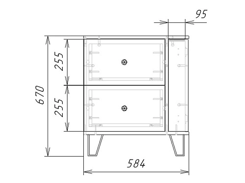 Тумба прикроватная Колорадо-4 МДФ - фото 4