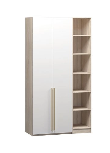 Шкаф распашной Хейсон-23 Белый Дуб Сонома - фото 3