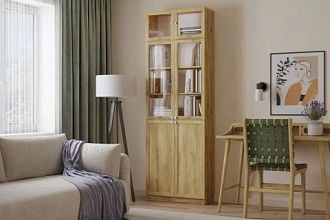 для книг Билли с антресолью-21 Дуб Золотистый