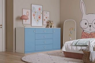 Банни-3 Пастельно-Синий