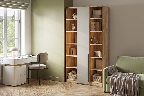 Шкаф распашной Хейсон-29 Кашемир Блэквуд Ячменный - фото 1