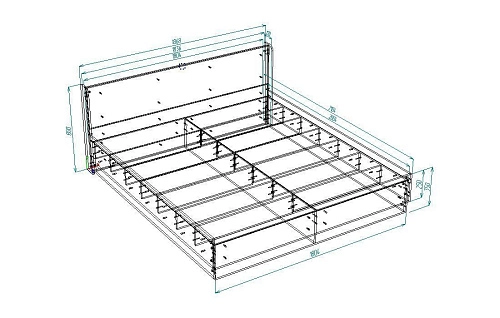 Кровать Алисия, ширина-140 - фото 7