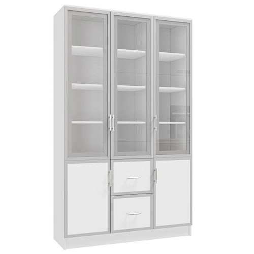 Книжный шкаф Альма-16 Белый - фото 2