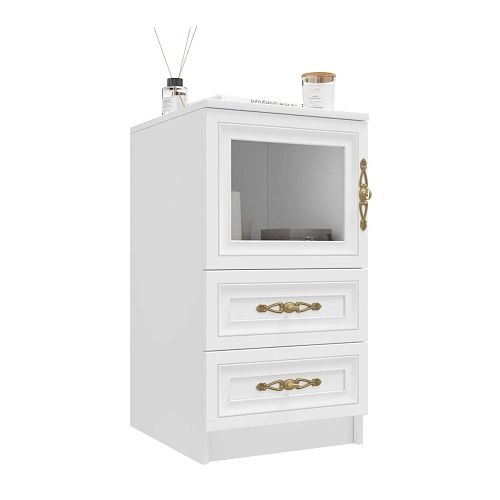 Тумба прикроватная Карлос-014 Белый - фото 2