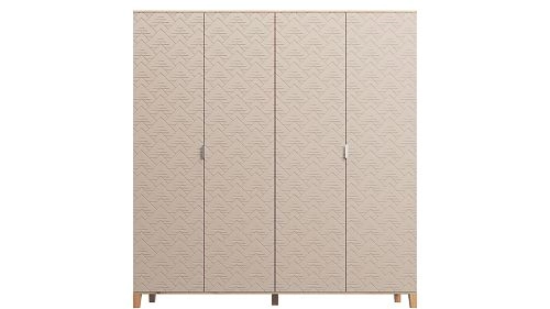 Шкаф распашной Марвин Йорк 5 фрезеровка 4 Роза - фото 2