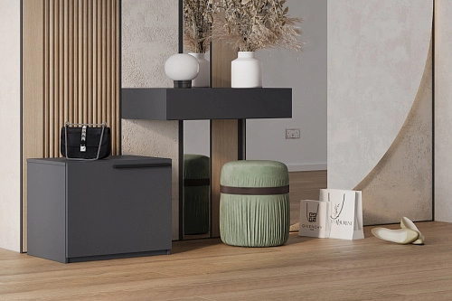 Обувница Лорена Пакс-1 Графит - фото 1