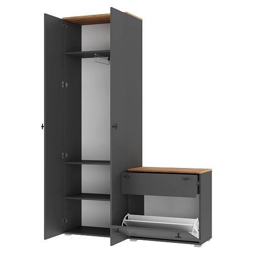 Прихожая Квели 4 Графит - фото 2