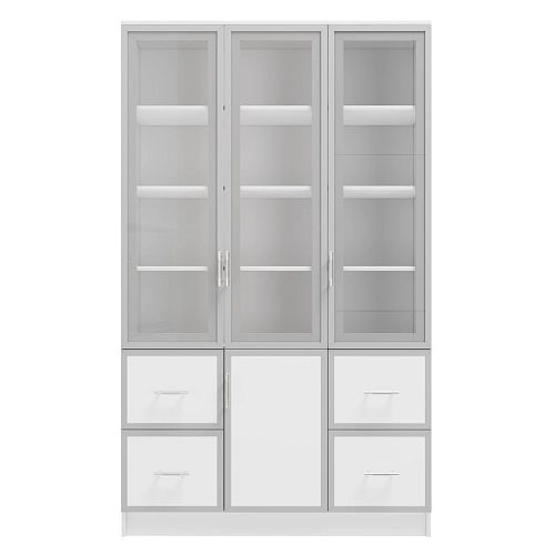 Книжный шкаф Альма-19 Белый - фото 4