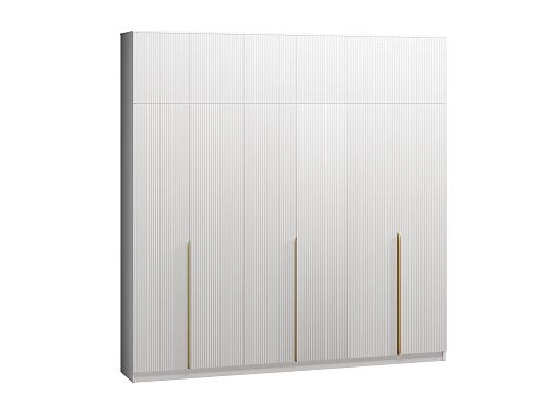 Шкаф распашной Монро-6 с антресолью Белый - фото 3