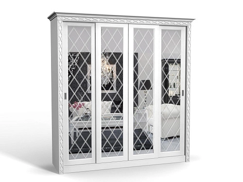 Шкаф-купе Кристалл-4 МДФ - фото 1