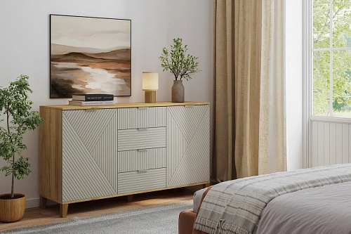 Комод Марвин 25 фрезеровка 8+11 Сантьяго - фото 1