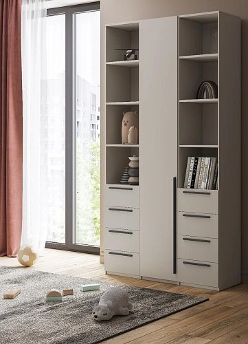 Шкаф распашной Хейсон-28 Кашемир Черный - фото 2