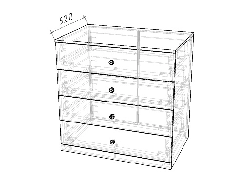 Стенка детская Банни-3 Розовый Лайт - фото 6