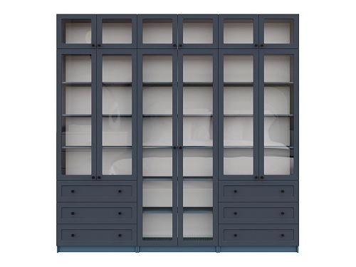 Шкаф для книг Билли Стольмин 54 Деним супер софт - фото 4