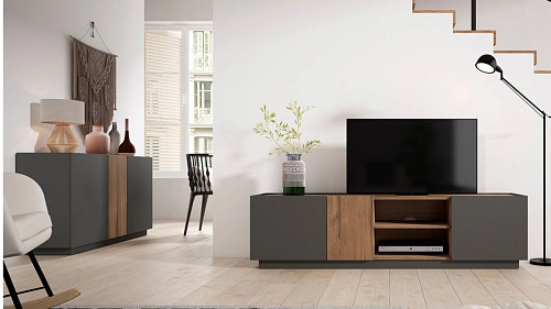 Стенка Бифи-1 Графит - фото 1