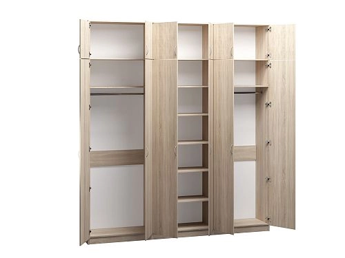 Шкаф распашной Лайт-6 с антресолью Дуб Сонома - фото 3