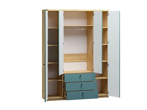 Шкаф распашной София РАХ-20 МДФ Аквамарин - фото 4