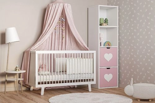 Стеллаж KIDS 16 Розовый Лайт - фото 1