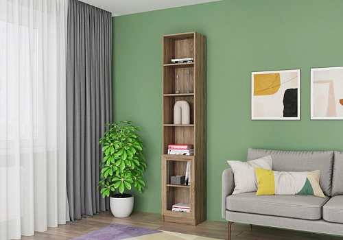 Книжный шкаф Карлос-021 Дуб Сонома - фото 1