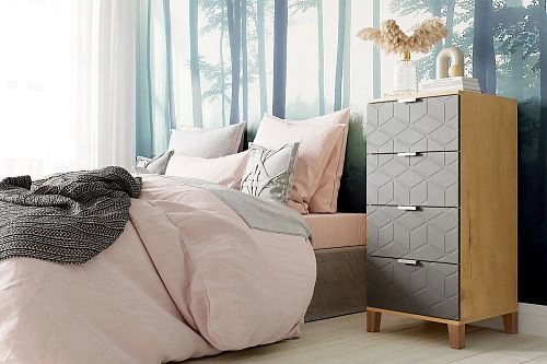 Комод Марвин Йорк 6 фрезеровка 2 Графит - фото 1