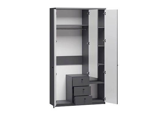 Шкаф распашной София РАХ-15 МДФ Графит - фото 4