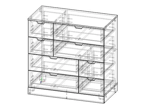 Комод Генри-13 МДФ Белый - фото 3
