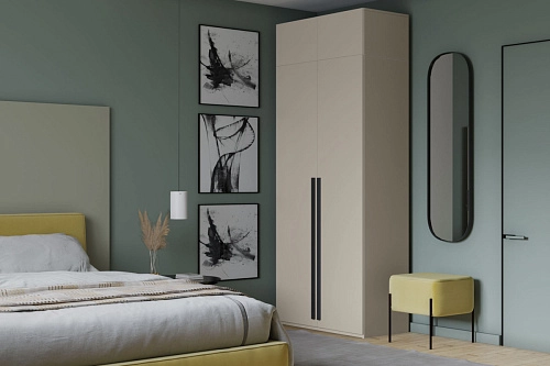 Шкаф распашной Лорена Пакс-2 с антресолью Кашемир - фото 1