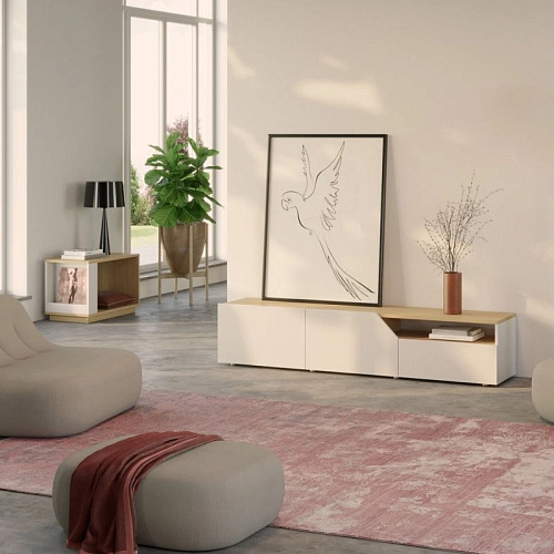 ТВ тумба Рума Белый - фото 1