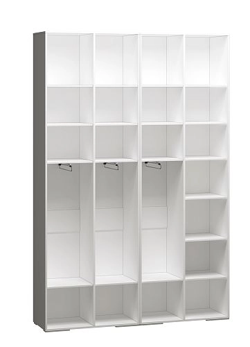 Шкаф распашной Брей-2.1 с антресолью Белый - фото 4