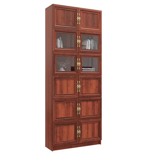 Шкаф книжный Карлос-048 Орех Итальянский - фото 3