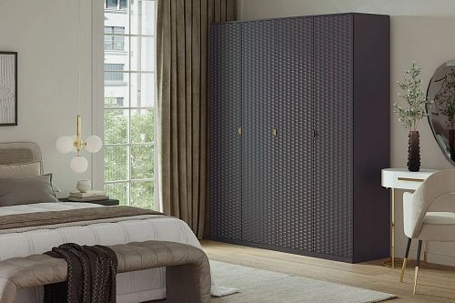 Шкаф распашной Тоди-4 Графит - фото 1