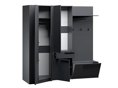 Прихожая Лорена Пакс-3 Черный - фото 3