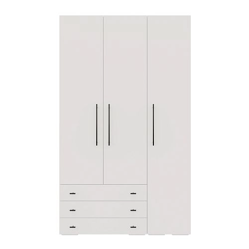 Шкаф распашной Калифорния-Стиль-6 Белый - фото 3