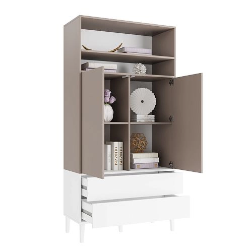 Шкаф распашной Скарлет-13 Белый - фото 2