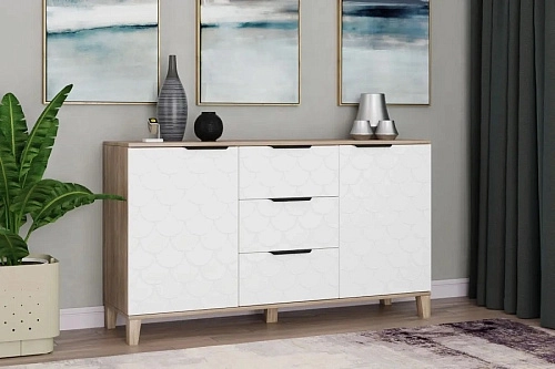 Комод Йорк-3 Белый - фото 1