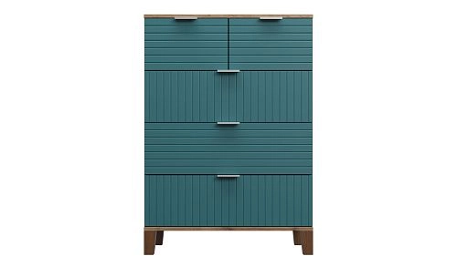 Комод Марвин Йорк 21 фрезеровка 8 Аквамарин - фото 2