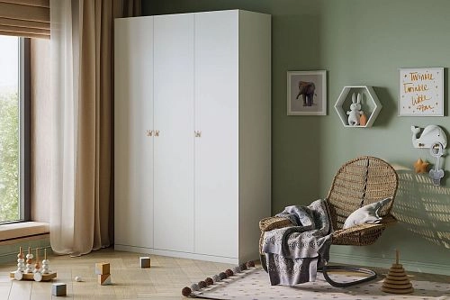 Шкаф распашной Банни-3 Белый - фото 7