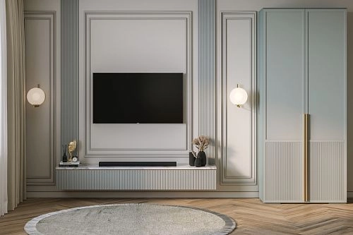 Шкаф распашной Телфорд-2 Сумеречный Голубой - фото 1