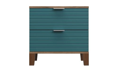 Тумба прикроватная Марвин Йорк фрезеровка 8 Аквамарин - фото 2