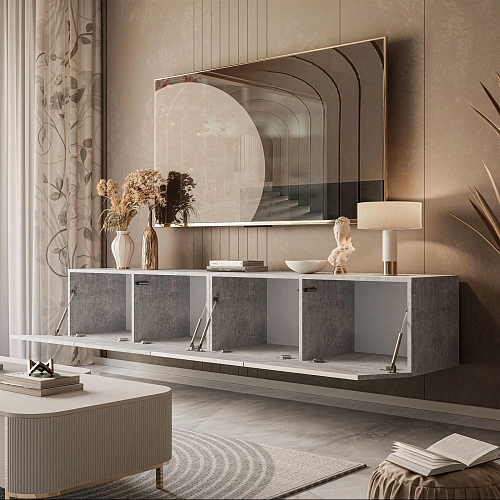 ТВ тумба Виго-1 Ателье Светлое - фото 3