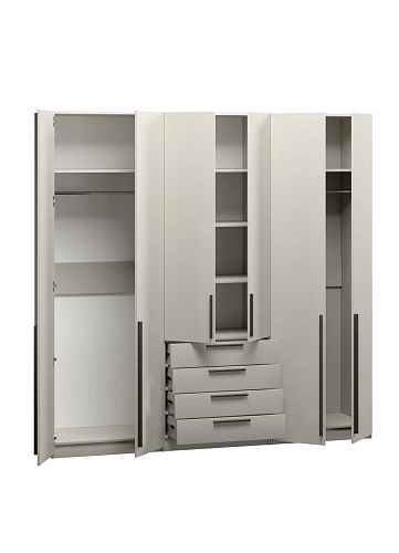 Шкаф распашной Хейсон-8 Кашемир Черный - фото 4