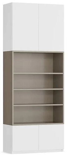 Стеллаж Олли-4 Кобальт Серый - фото 2